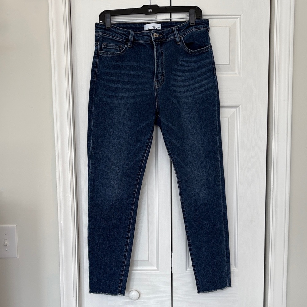 Vervet Dark Indigo High-Rise Skinny Jeans SZ 31